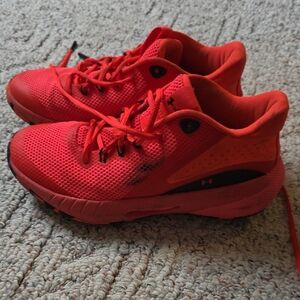 Under Armour Bright Red Mesh Training Sneakers